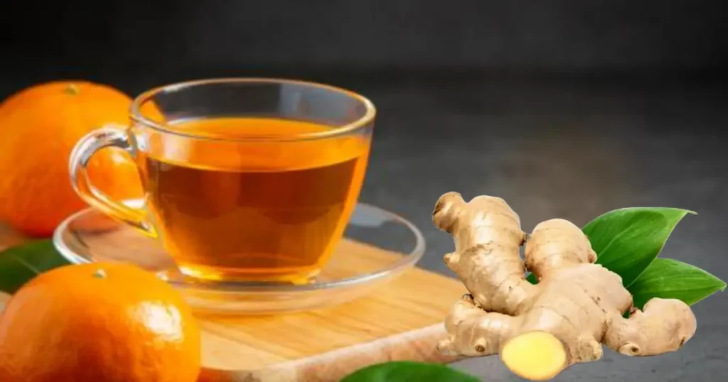 infusión de mandarina y jengibre