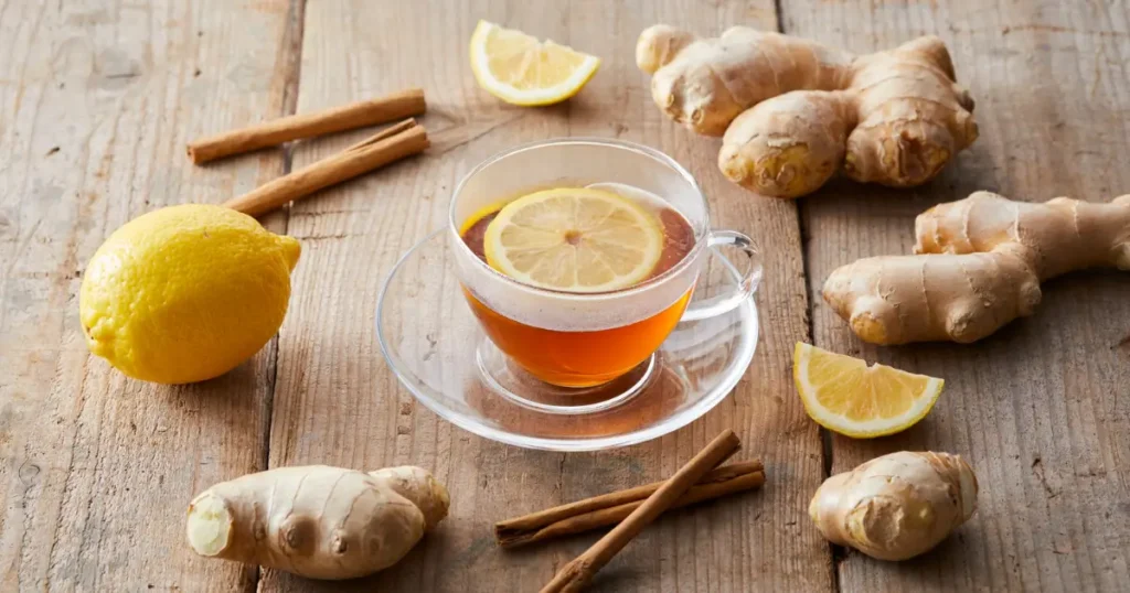 té japonés de jengibre y limón